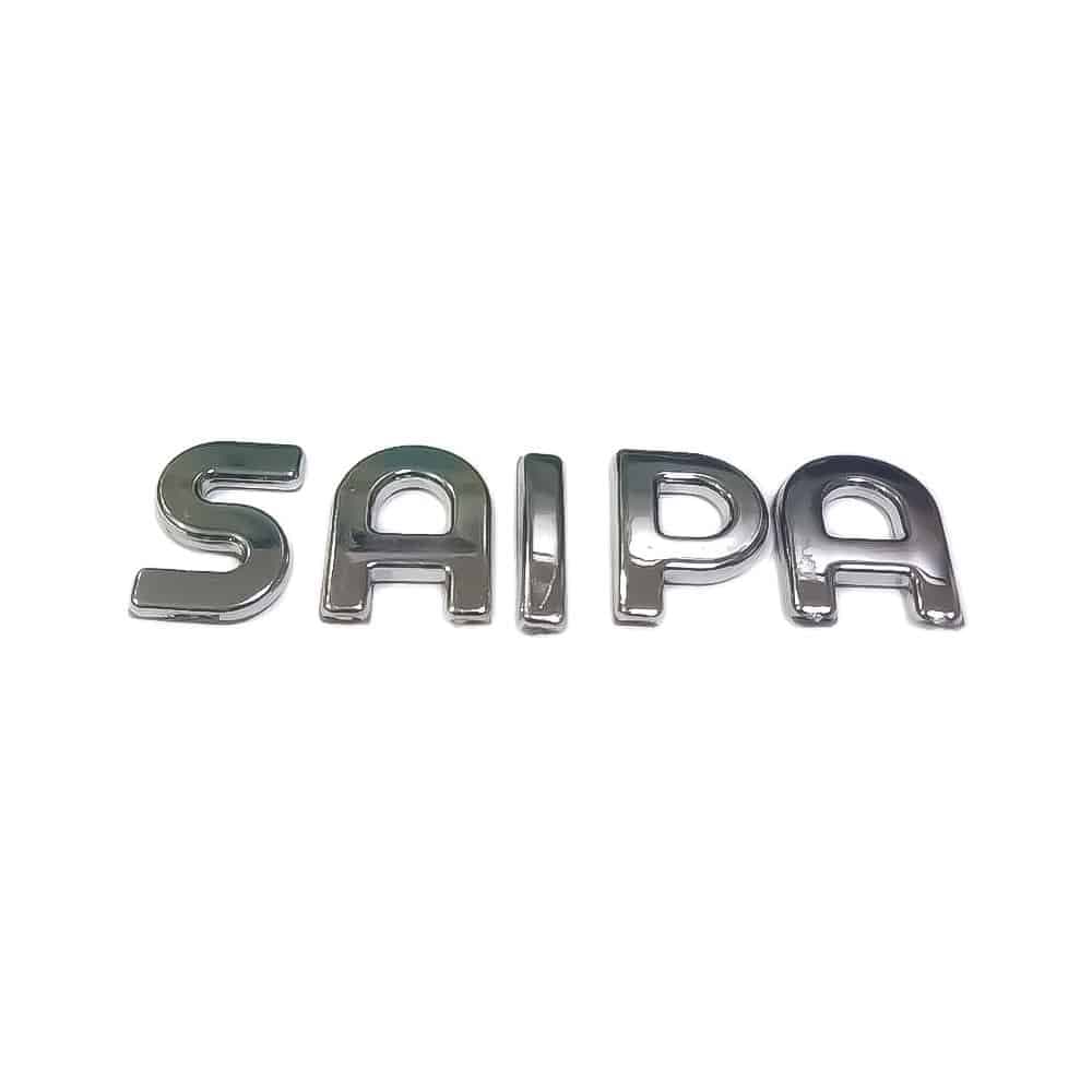 آرم فابریک نوشته سایپا | SAIPA لاتین (آبکاری استیل) | کد 4340