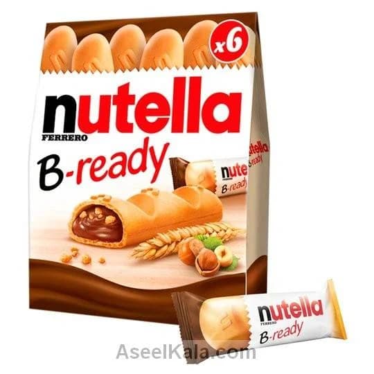 نوتلا بریدی بسته‌ای 6 عددی – NUTELLA B-READY