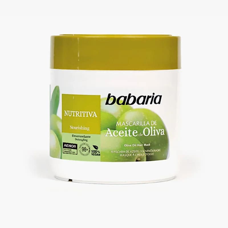ماسک مو اسپانیایی باباریا Babaria مغذی و آبرسان حاوی روغن زیتون 400 میل