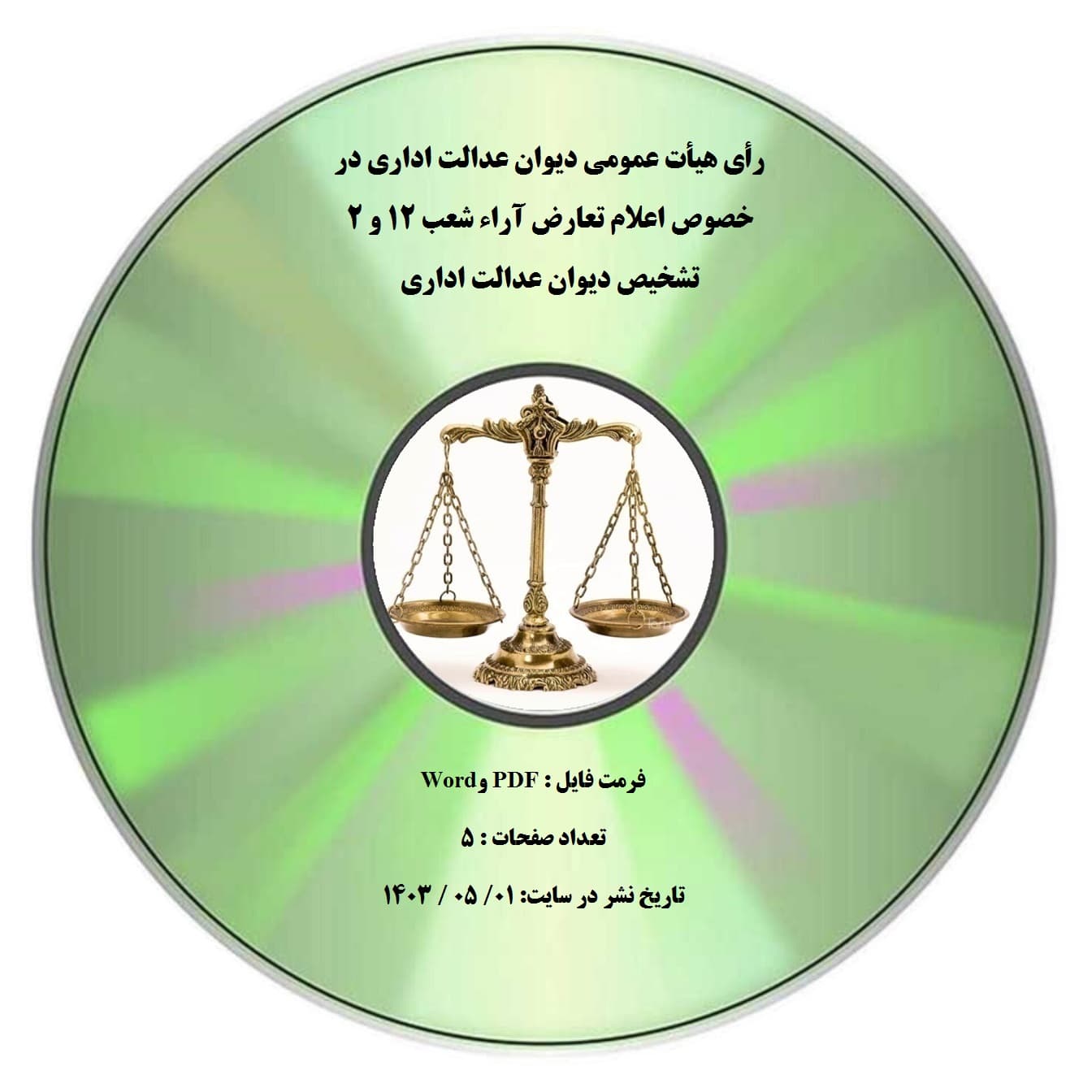 رأی هیأت عمومی دیوان عدالت اداری در خصوص اعلام تعارض آراء شعب 12 و 2 تشخیص دیوان عدالت اداری