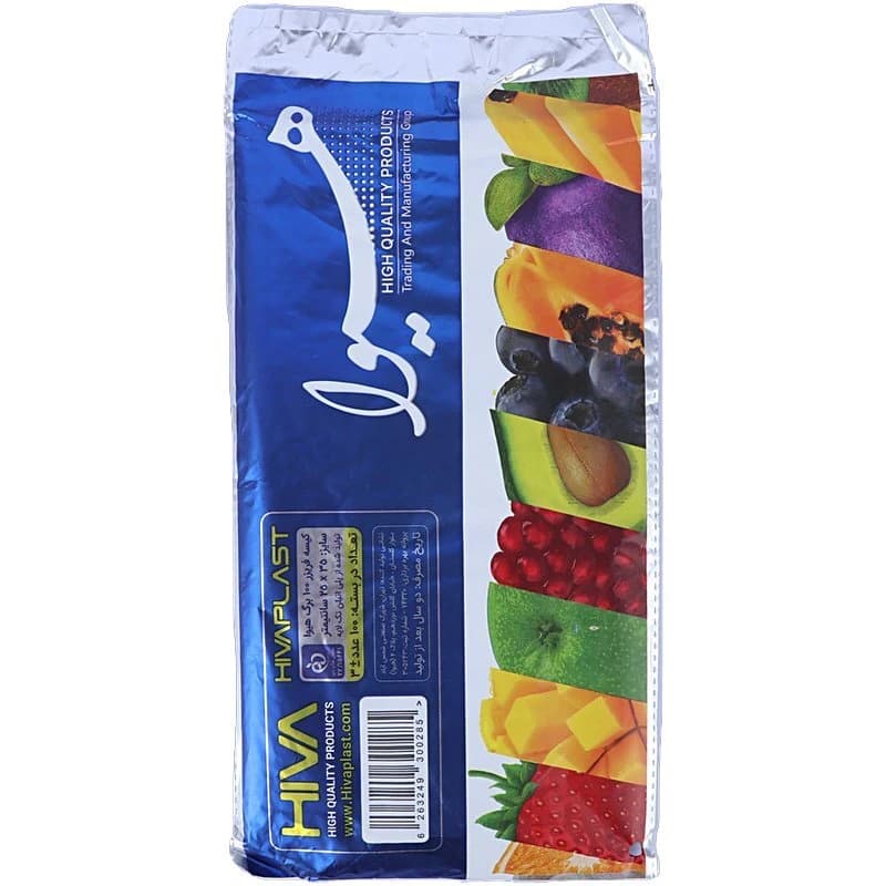 کیسه فریزر هیوا سایز 25*35 سانتی متر بسته 100 عددی — تصویر ۲