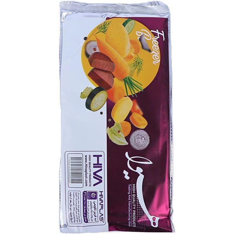 کیسه فریزر چسب دار هیوا سایز 25*35 سانتی متر بسته 100 عددی — تصویر ۳