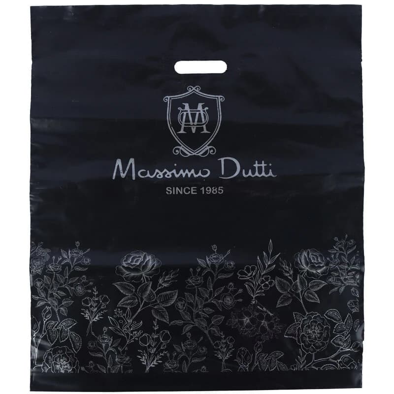 نایلون دسته دار دسته تقویتی طرح Massimo Dutti سایز 60*50 سانتی متر بسته 1 کیلویی — تصویر ۲