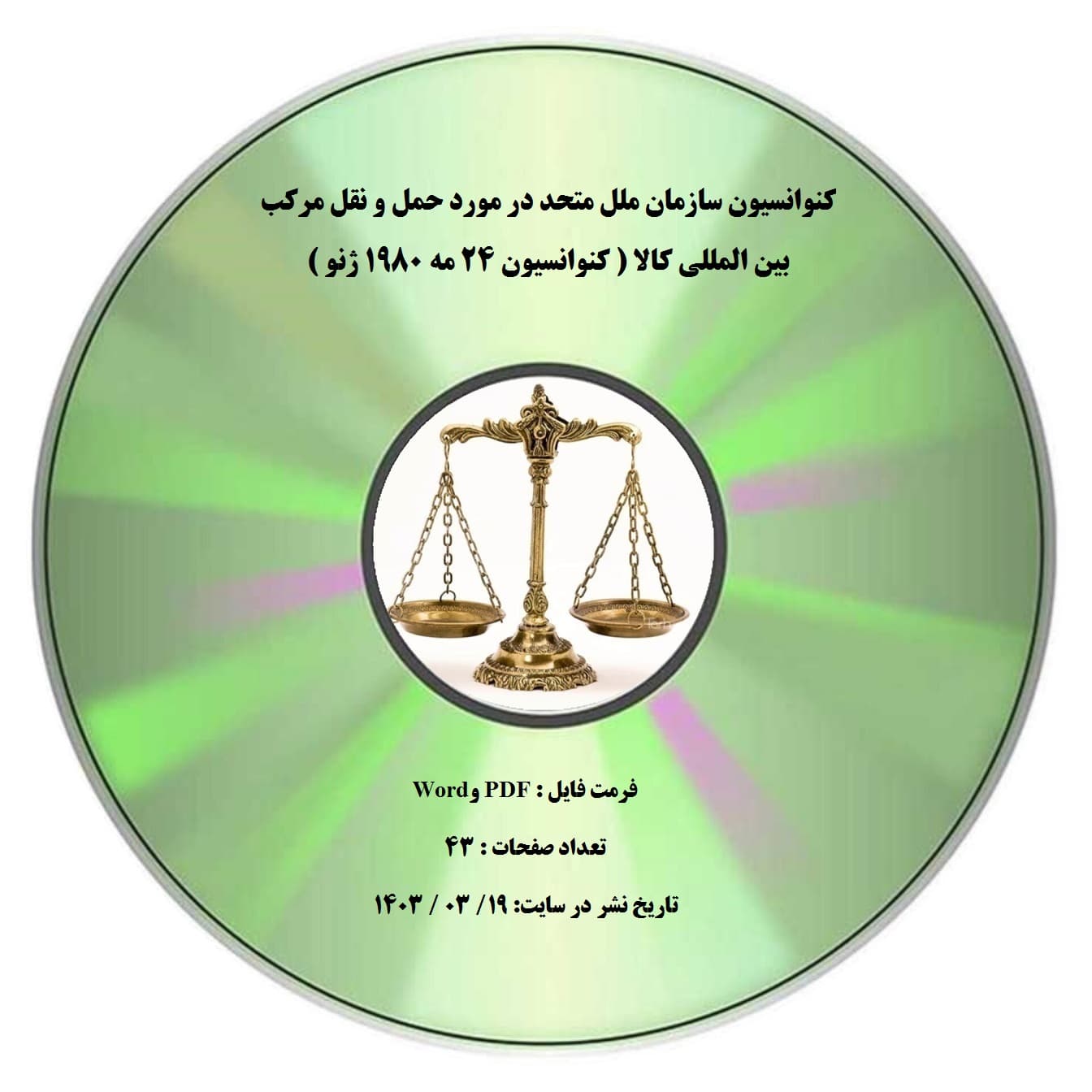 کنوانسیون سازمان ملل متحد در مورد حمل و نقل مرکب بین المللی کالا ( کنوانسیون 24 مه 1980 ژنو )