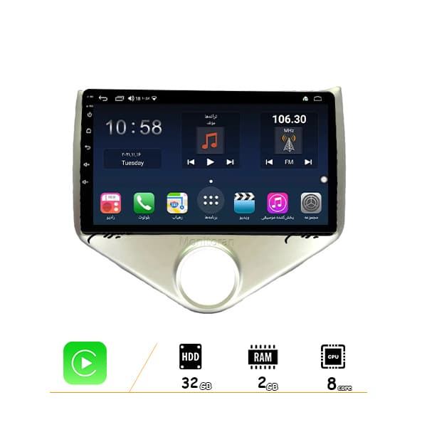 مانیتور 9 اینچ اندروید MVM315 new برند وینکا سری +S300 مدل QG855