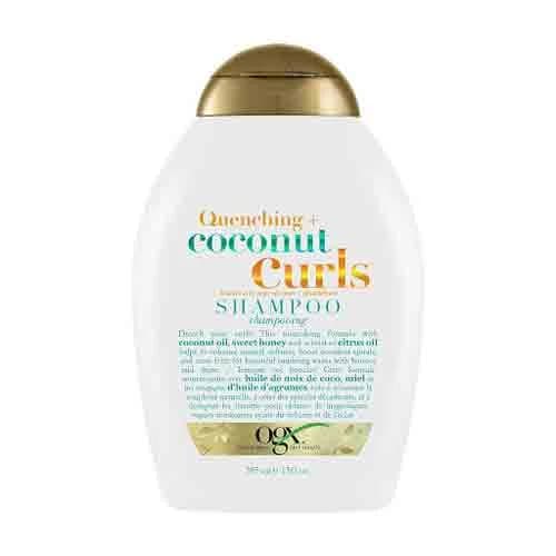 شامپو سر فاقد سولفات او جی ایکس Ogx Nourishing Coconut Curls با عصاره شیر نارگیل مناسب موهای فر 385 میل — تصویر ۲