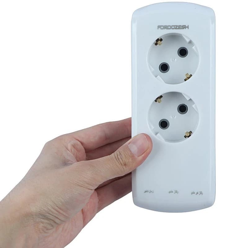 محافظ برق یخچال دیجیتال 2 خانه ارت دار فروزش Lotus LT200DW — تصویر ۳