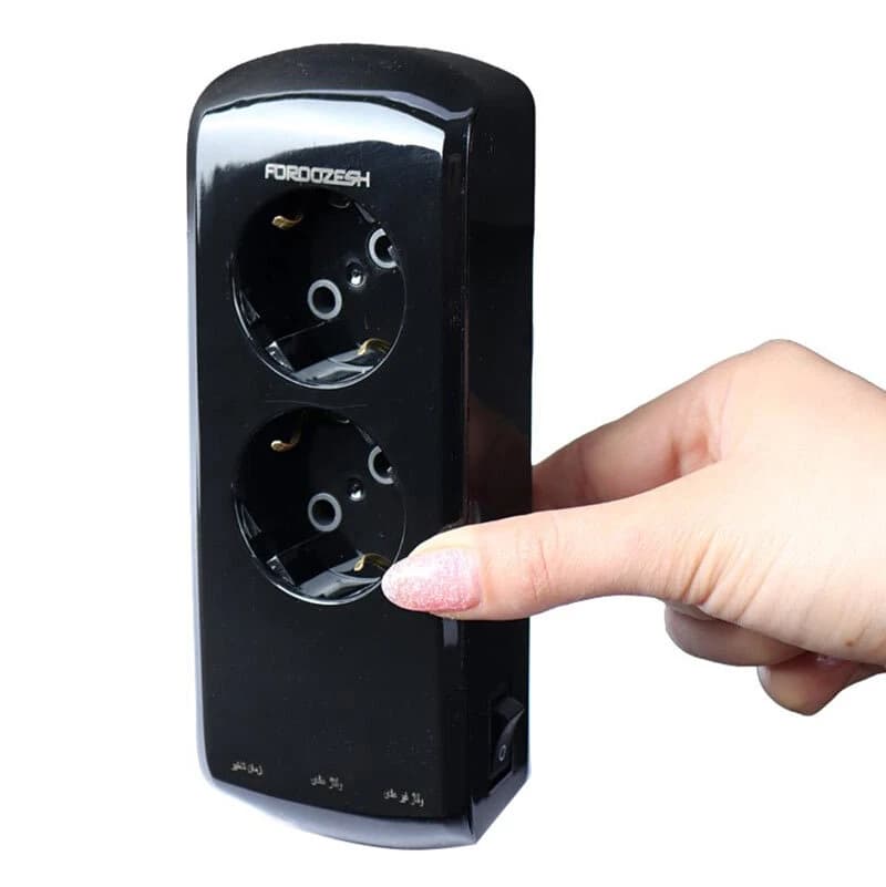 محافظ برق پکیج دیجیتال 2 خانه ارت دار فروزش Lotus LT200DW — تصویر ۳