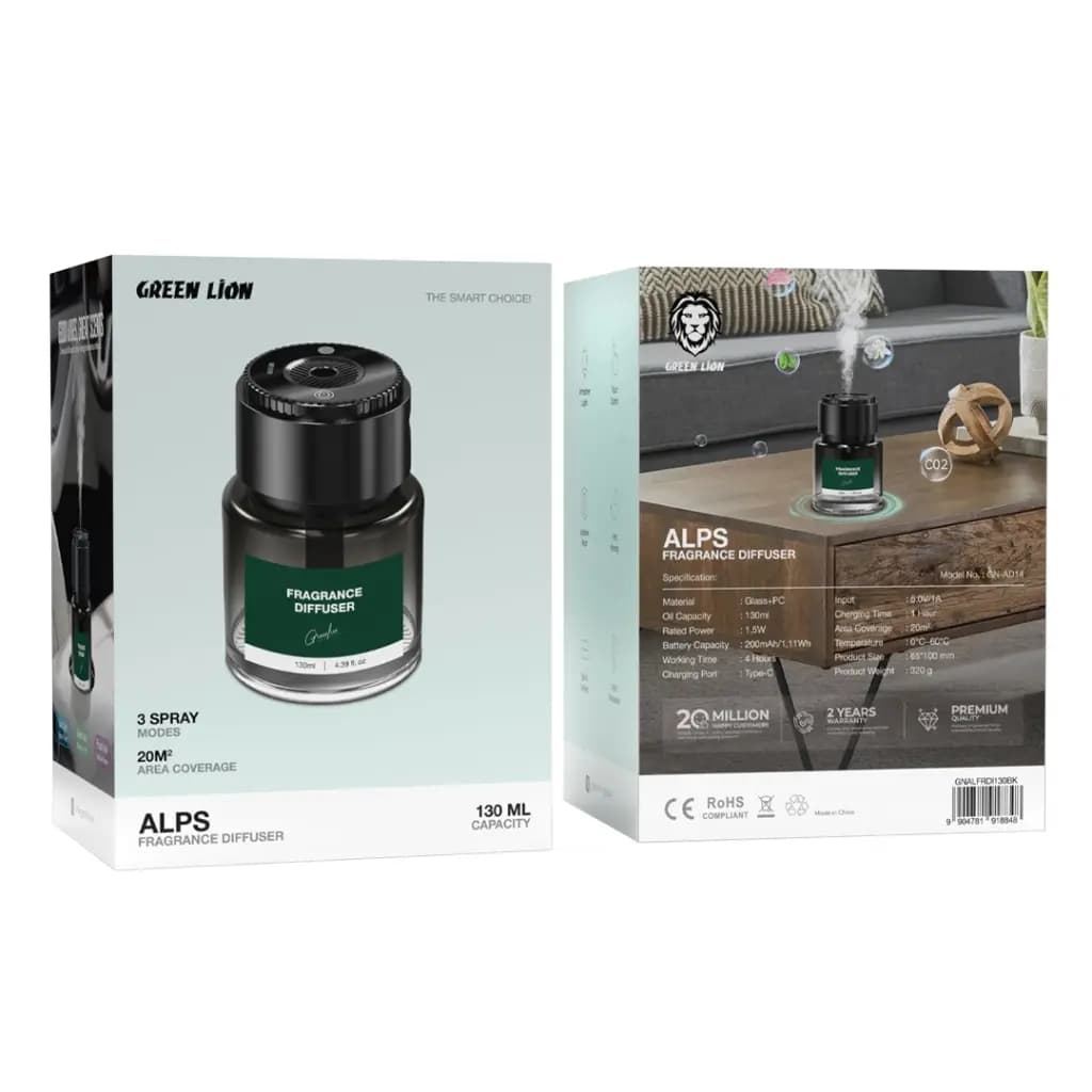 خوش بو کننده آلپ 130 میلی لیتر گرین Green Lion Alps Fragrance Diffuser 130mL — تصویر ۳