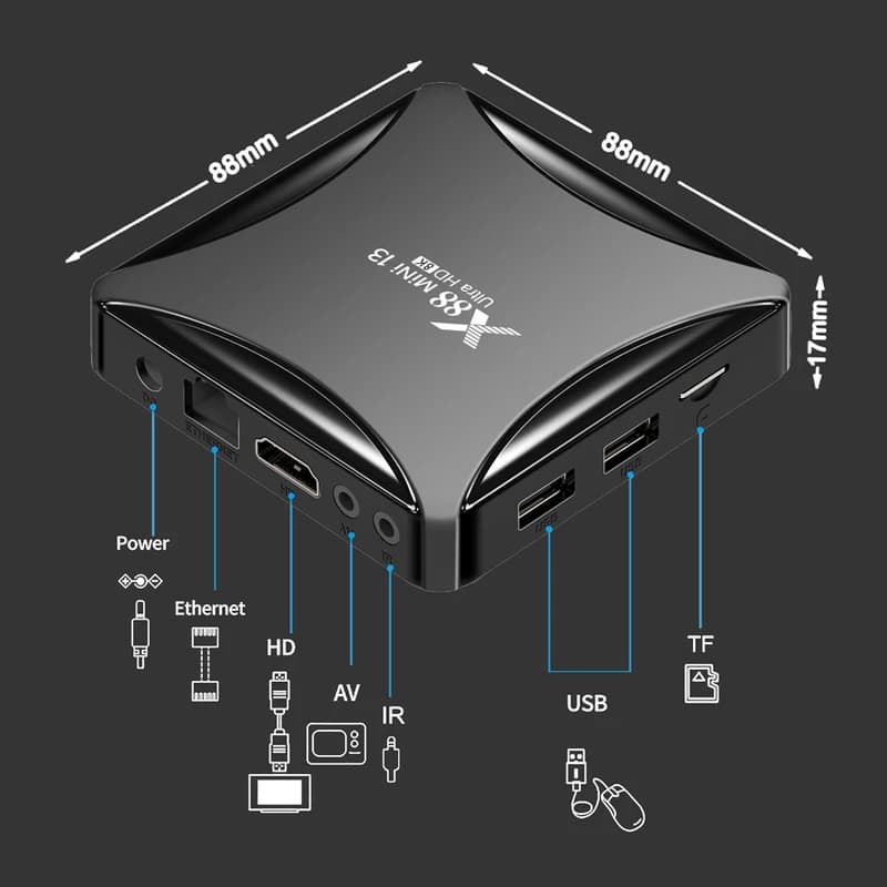 اندروید باکس مدل X88 Mini 13 4/32 — تصویر ۳