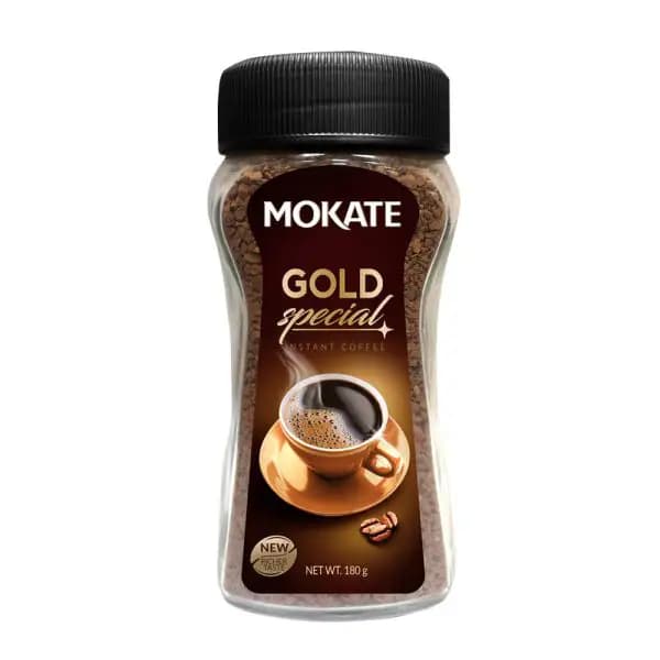 قهوه موکاته گلد شیشه 180 گرمی – Mokate