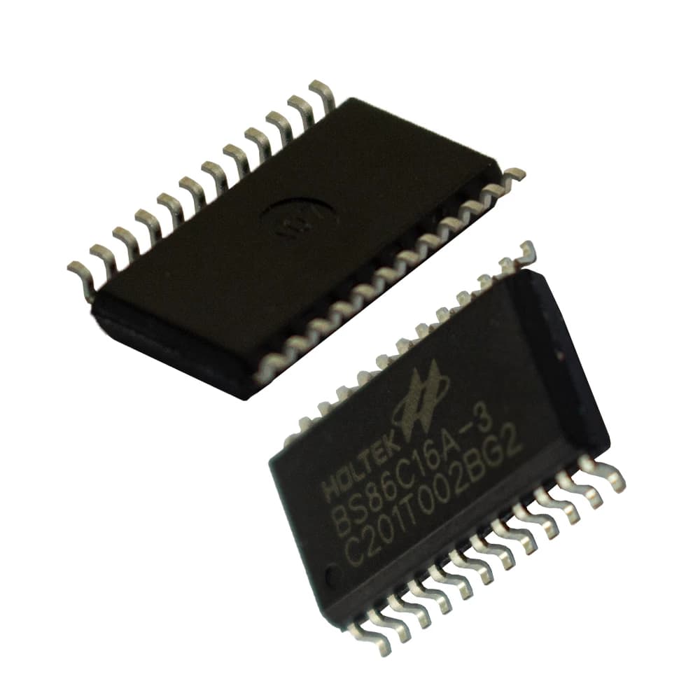 SMD آی سی میکرو کنترلر HOLTEK BS86C16A-3 پکیج SOP24 — تصویر ۳