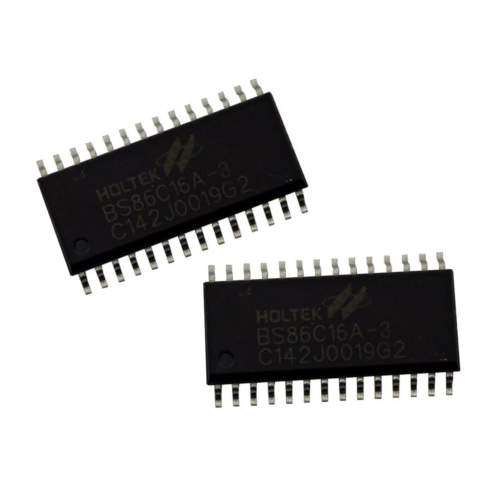 SMD آی سی میکرو کنترلر HOLTEK BS86C16A-3 پکیج SOP28 — تصویر ۳