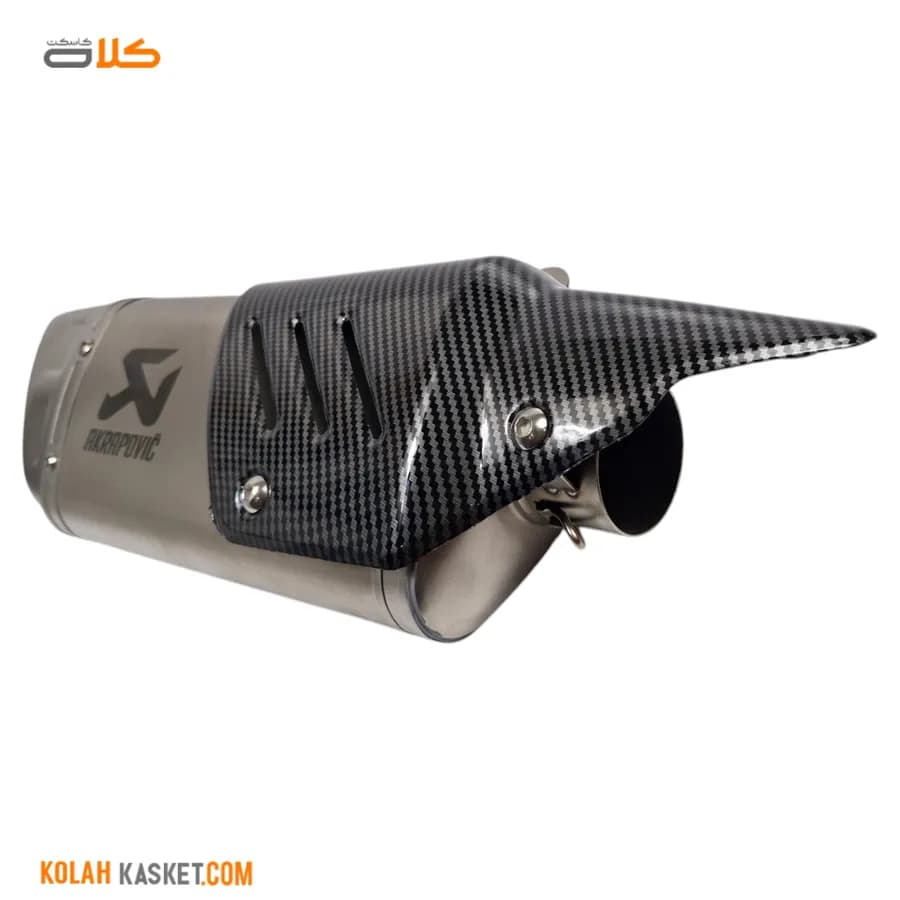 اگزوز موتور سیکلت قهرمانی AKRAPOVIC طوسی محافظ دار AKR07 — تصویر ۴