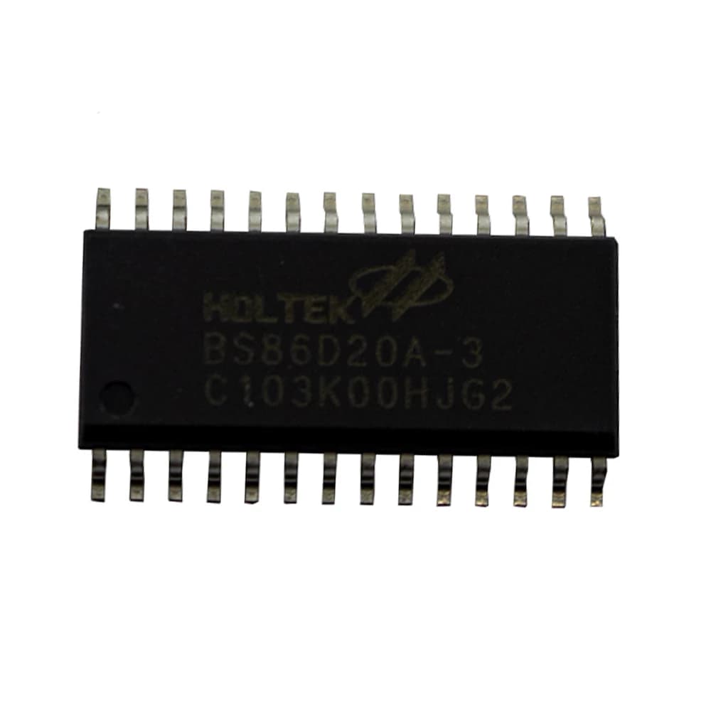 SMD آی سی میکرو کنترلر HOLTEK BS86D20A-3 پکیج SOP28 — تصویر ۲