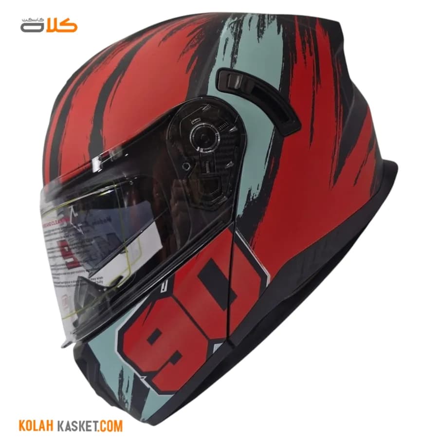 کلاه کاسکت فک متحرک ma2 مدل 966 RED