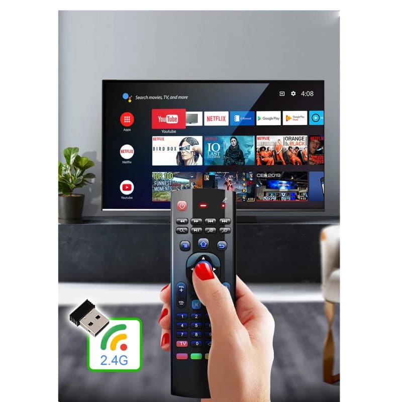 اندروید باکس اچ96 مدل MAX 8/128G به همراه ریموت کنترل ایرماوس MX3 — تصویر ۳