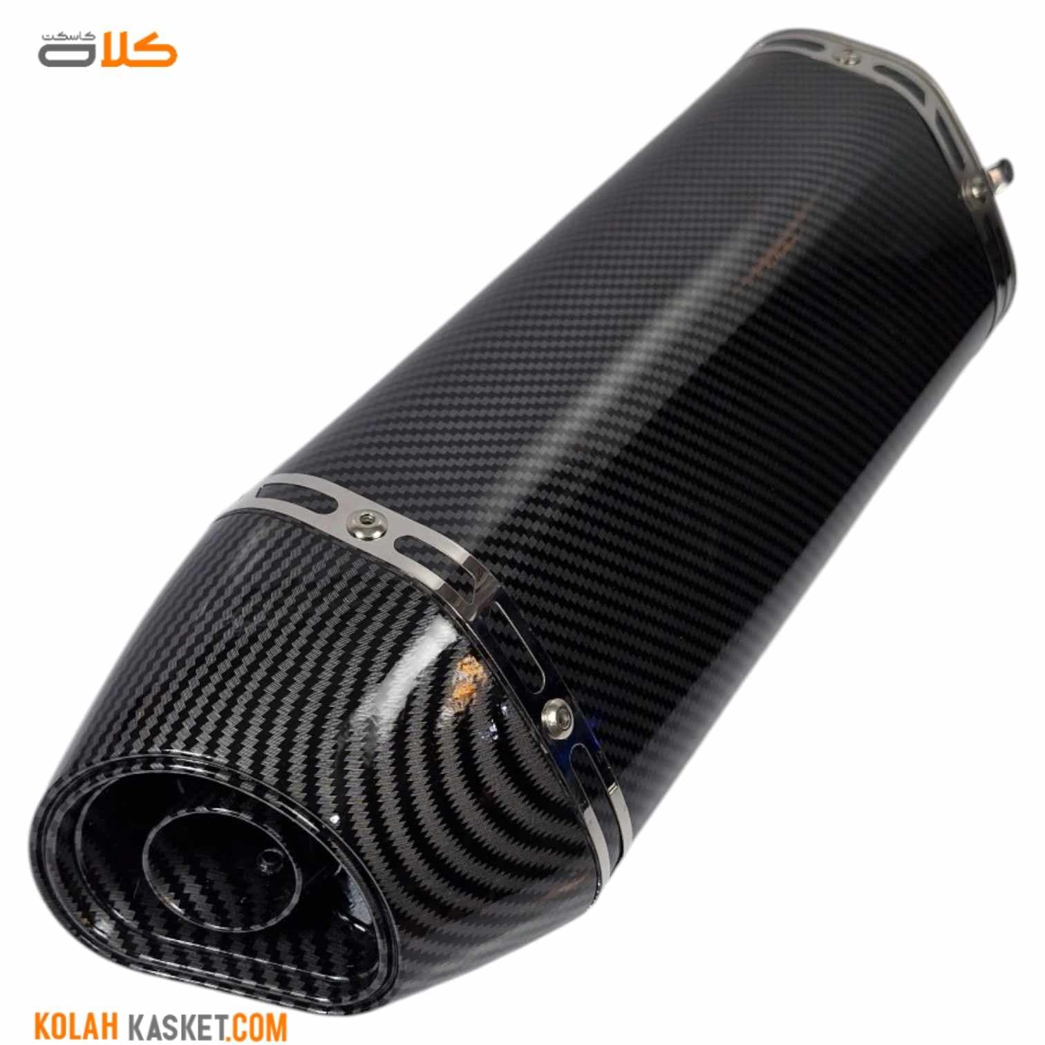 اگزوز قهرمانی موتور سیکلت AKRAPOVIC طرح کربن تک لول — تصویر ۴