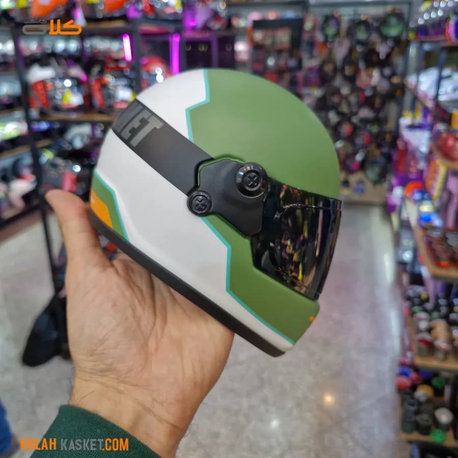 ماکت کلاه کاسکت کروزر رنگ سبز کد 68 — تصویر ۶