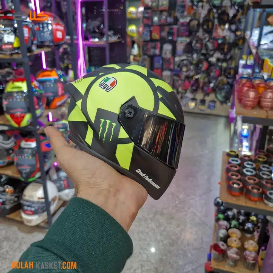 ماکت کلاه کاسکت AGV طرح مانستر — تصویر ۷