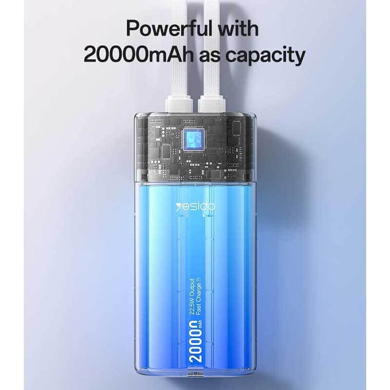 پاور بانک فست شارژ یسیدو YP86 PD 22.5W ظرفیت 20000 میلی آمپر ساعت — تصویر ۷