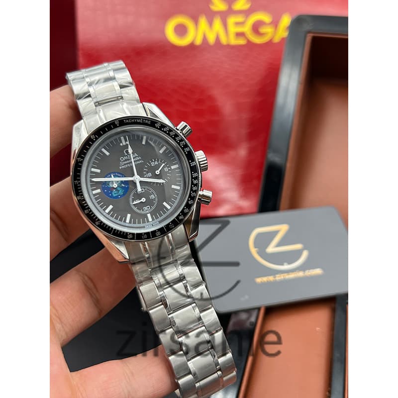ساعت مچی امگا اسپید مستر Omega Speedmaster Silver Gray — تصویر ۳