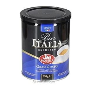 قهوه ساکوئلا آبی گران گاستو قوطی ۲۵۰ گرم – SAQUELLA