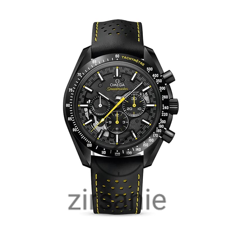 ساعت مچی امگا اسپید مستر مون واچ بند چرمی Omega Speedmaster Moonwatch