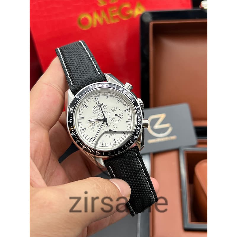 ساعت مچی امگا اسپید مستر موون Omega Speedmaster Moonwatch Black White — تصویر ۵