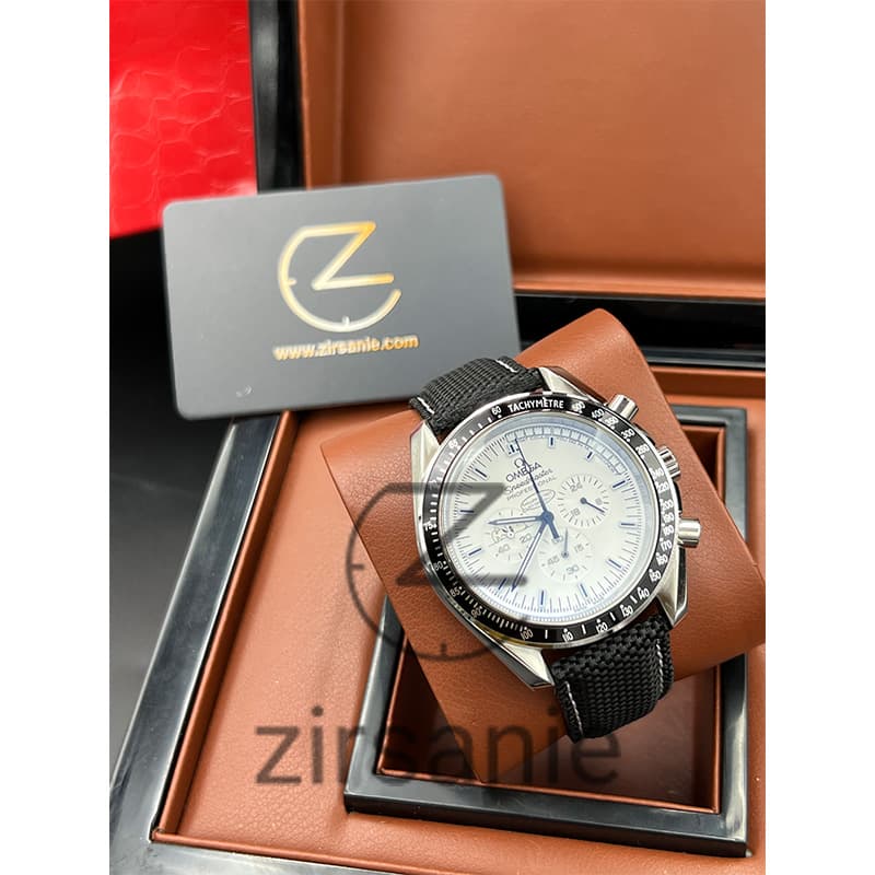 ساعت مچی امگا اسپید مستر موون Omega Speedmaster Moonwatch Black White — تصویر ۸