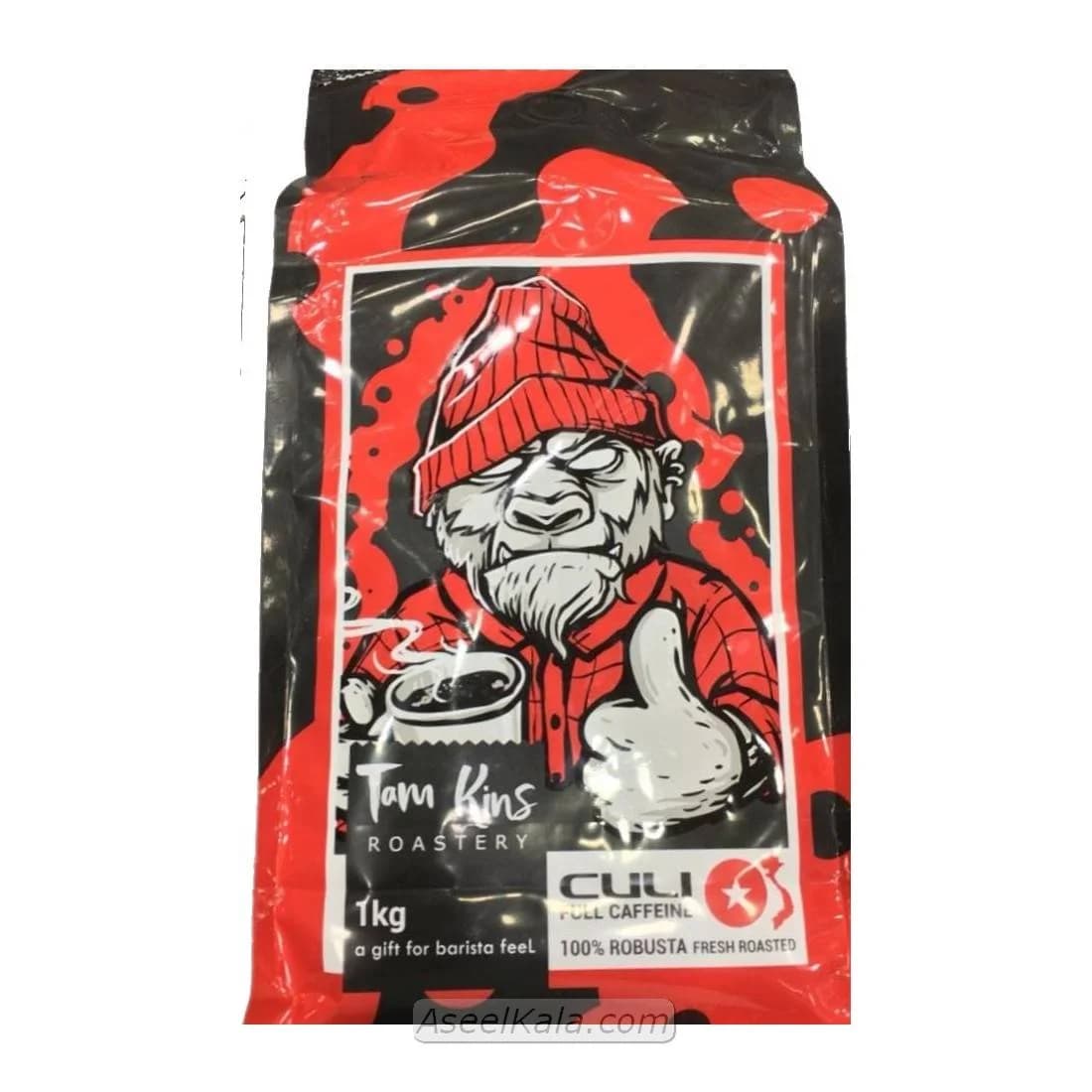 قهوه تام کینز 100% روبوستا TAM KINS دانه یک کیلویی
