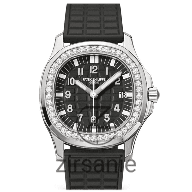 ساعت مچی زنانه پتک فیلیپ آکوانات دورنگین Patek Philippe Aquanaut Diamonds Silver Black