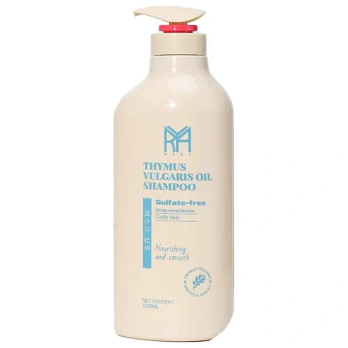 شامپو بدون سولفات کره ای ماری Mary Thymus Vulgaris Oil Shampoo مخصوص موهای فر حاوی روغن آویشن 1200 — تصویر ۲