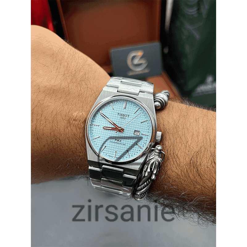 ساعت مچی مردانه تیسوت Tissot PRX Powermatic 80 Silver Tiffany — تصویر ۸