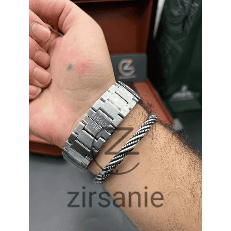 ساعت مچی مردانه تیسوت Tissot PRX Powermatic 80 Silver Tiffany — تصویر ۲