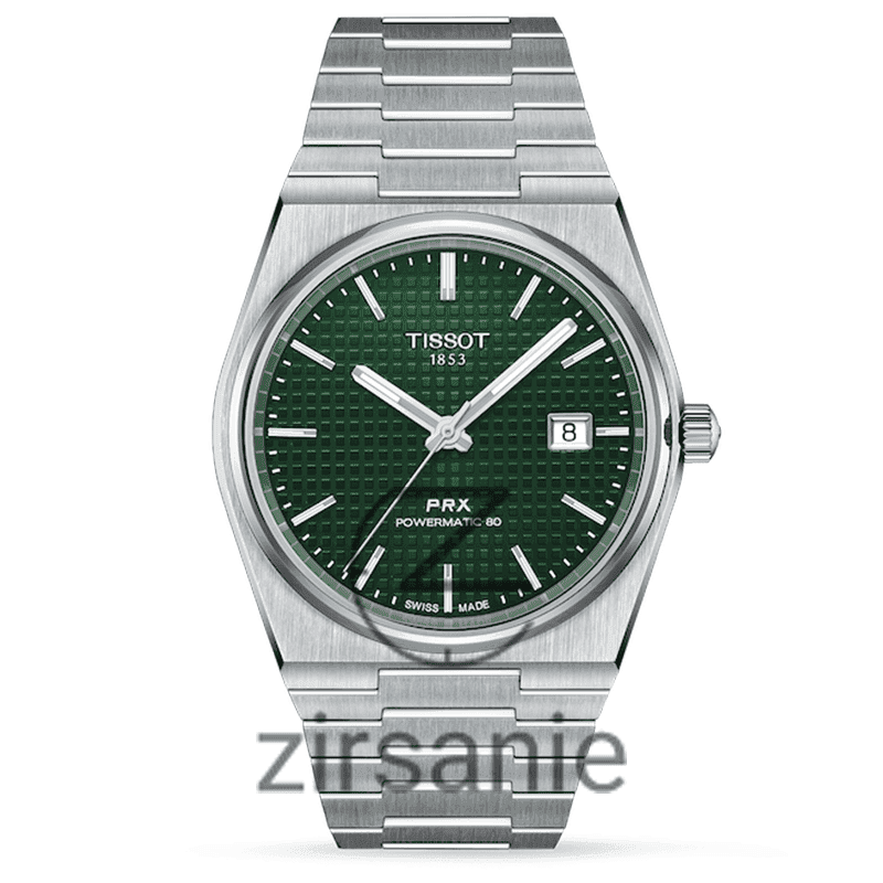 ساعت مچی مردانه تیسوت Tissot PRX Powermatic 80 Silver Green — تصویر ۶