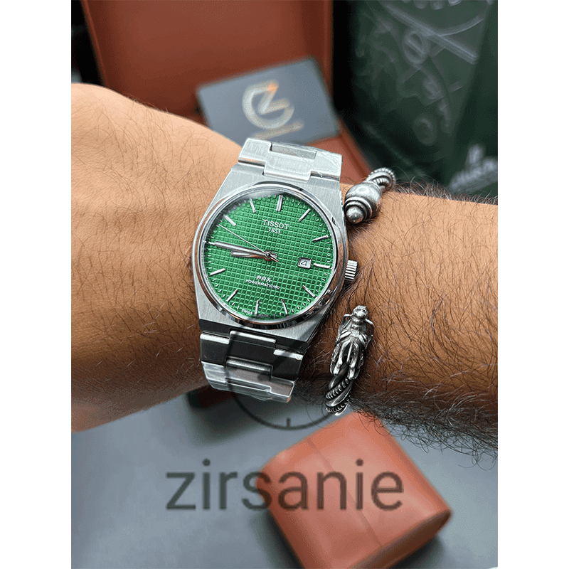 ساعت مچی مردانه تیسوت Tissot PRX Powermatic 80 Silver Green — تصویر ۸