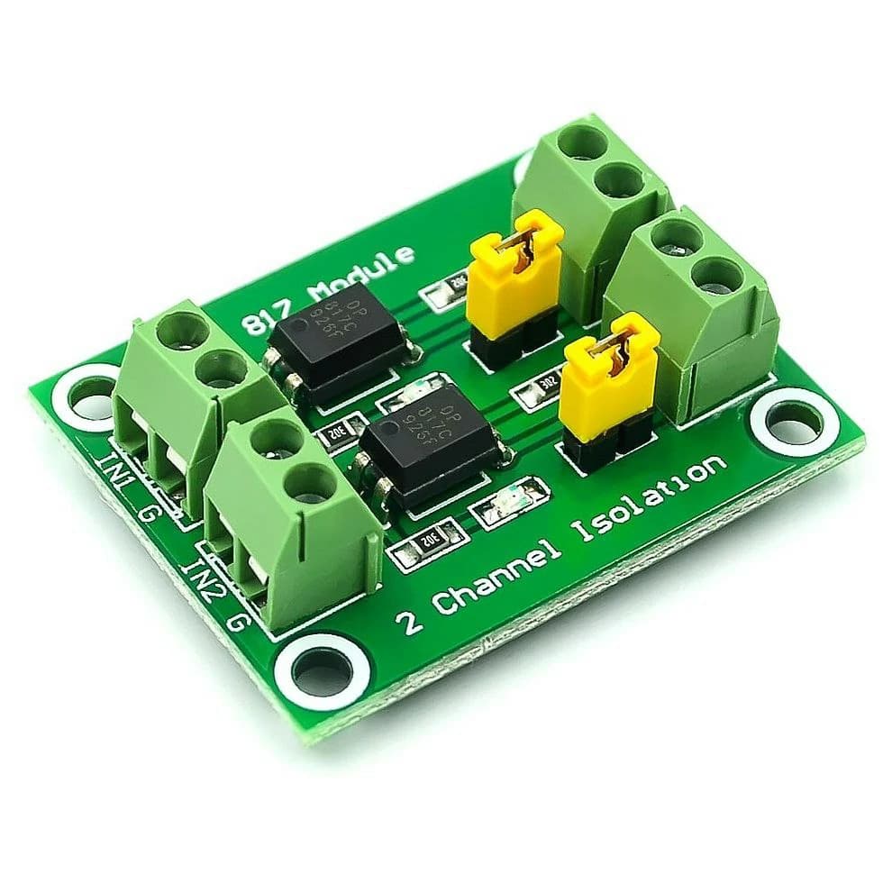 ماژول ایزولاتور ۲ کانال اپتوکوپلری PC817 — تصویر ۲
