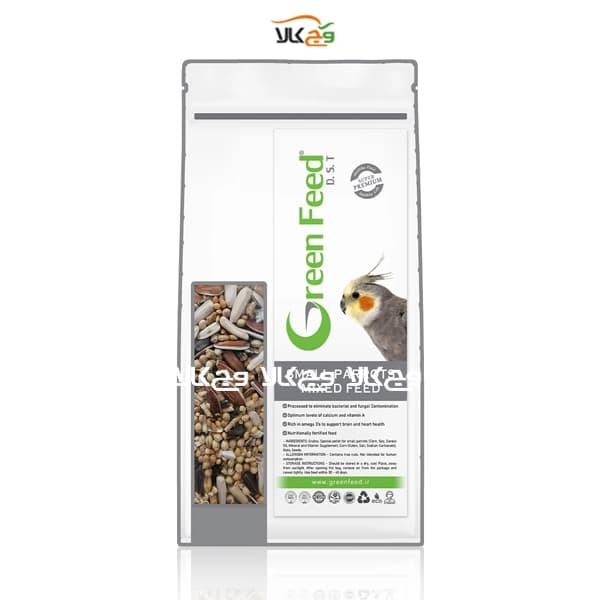 غذای پرنده طوطی کوچک گرین فید – 750 گرمی