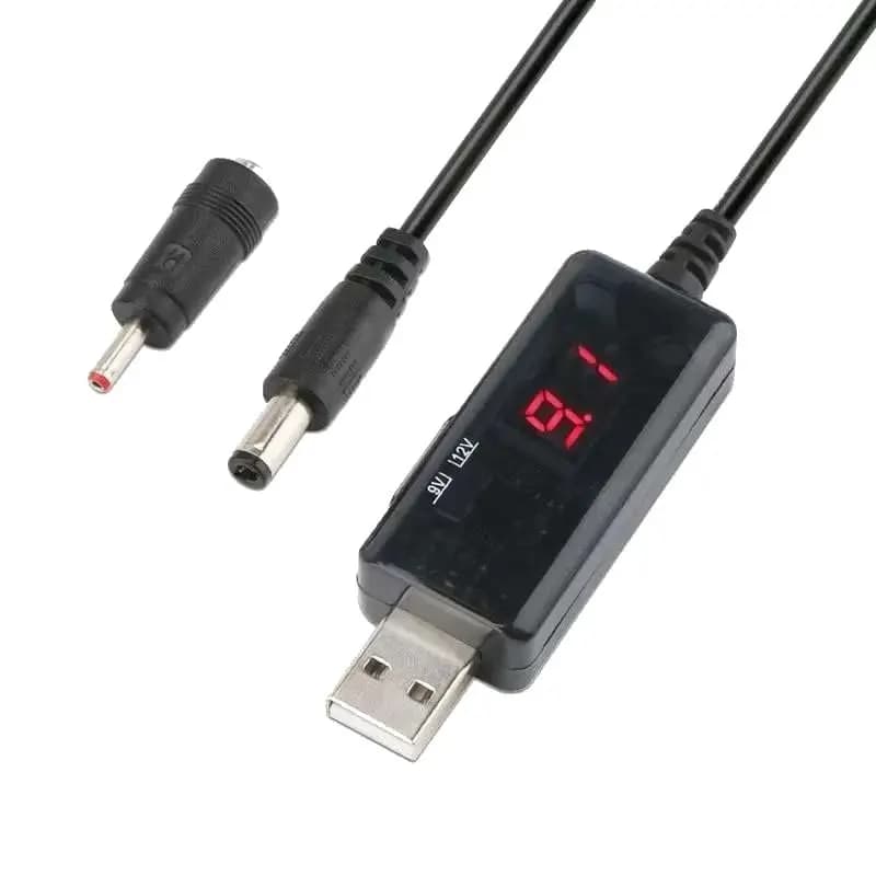 کابل تبدیل USB به DC مبدل 5 ولت به 9 و 12 ولت