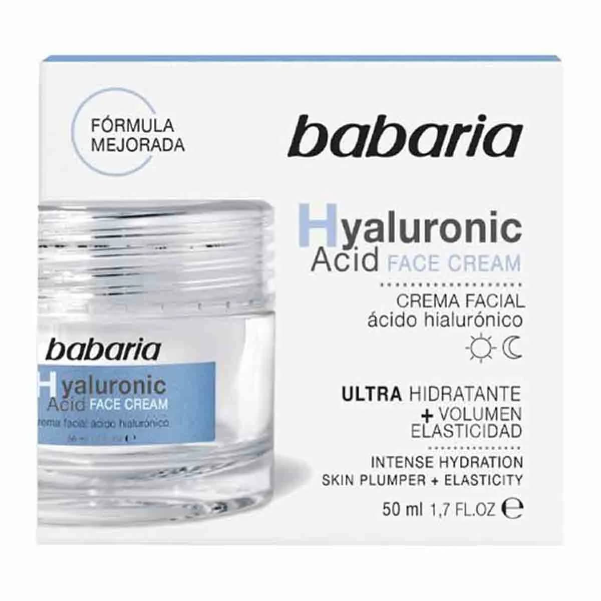 کرم اسپانیایی هیالورونیک اسید باباریا Babaria _ Acid Hyaluronic آبرسان 50 میل