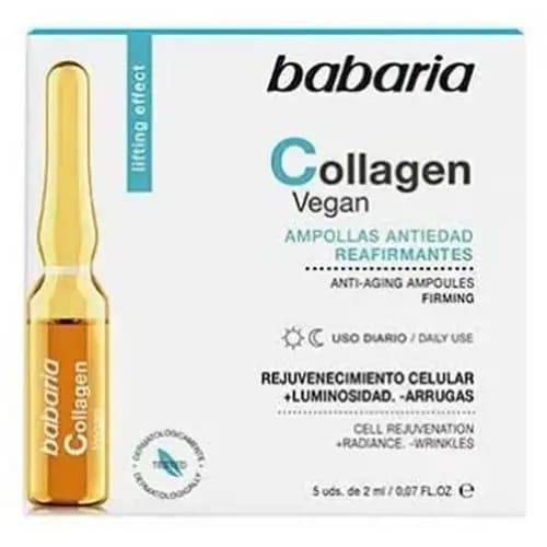 ویال ضد چروک کلاژن اسپانیایی باباریا Babaria Collagen Vegan سفت کننده بسته 5 عددی