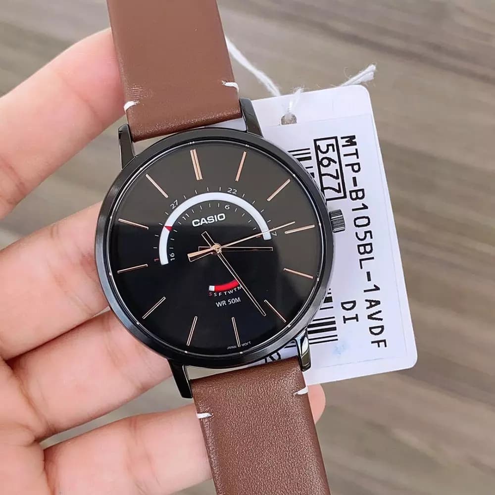 ساعت مچی مردانه کاسیو اصل مدل MTP-B105BL-1AVDF — تصویر ۹