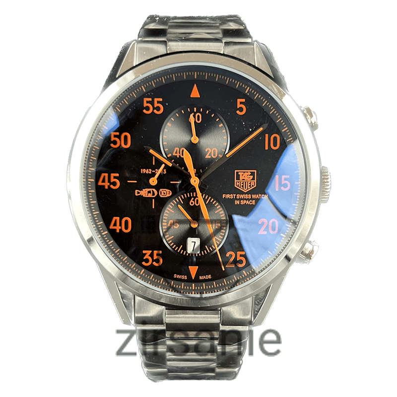 ساعت مچی مردانه تگ هویر اسپیس ایکس TAG Heuer Spacex Silver Black Orange