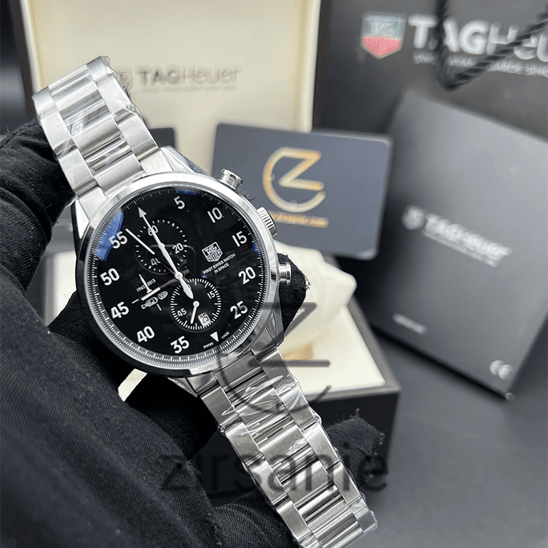 ساعت مچی مردانه تگ هویر اسپیس ایکس TAG Heuer Spacex Silver Black White — تصویر ۷