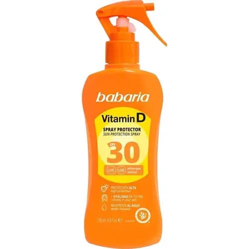 اسپری ضد آفتاب اسپانیایی باباریا Babaria Sun Face Spf 30 حاوی ویتامین دی 200 میل