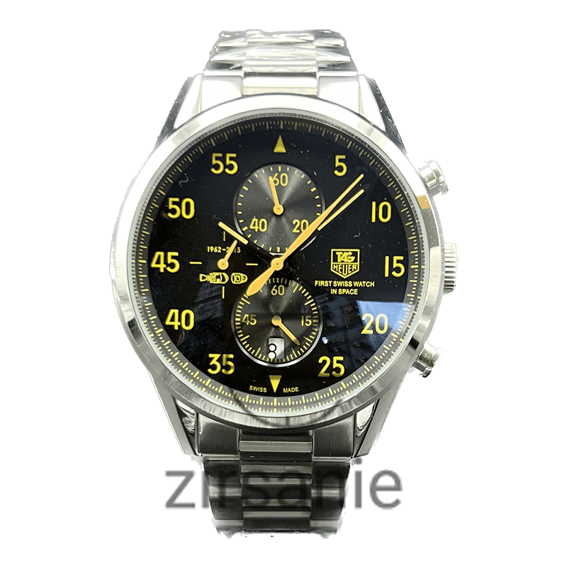 ساعت مچی مردانه تگ هویر اسپیس ایکس TAG Heuer Spacex Silver Black Yellow