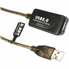 کابل افزایش طول اکتیو USB 2.0 پی‌نت – طول ۱۵ متر – مشکی براق – گارانتی تست و تضمین اصالت کالا
