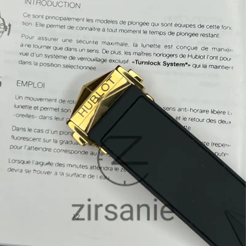 ساعت مچی مردانه هابلوت کهکشانی Hublot Big Bang SANG BLEU II Rosegold Black Screen Pave — تصویر ۳