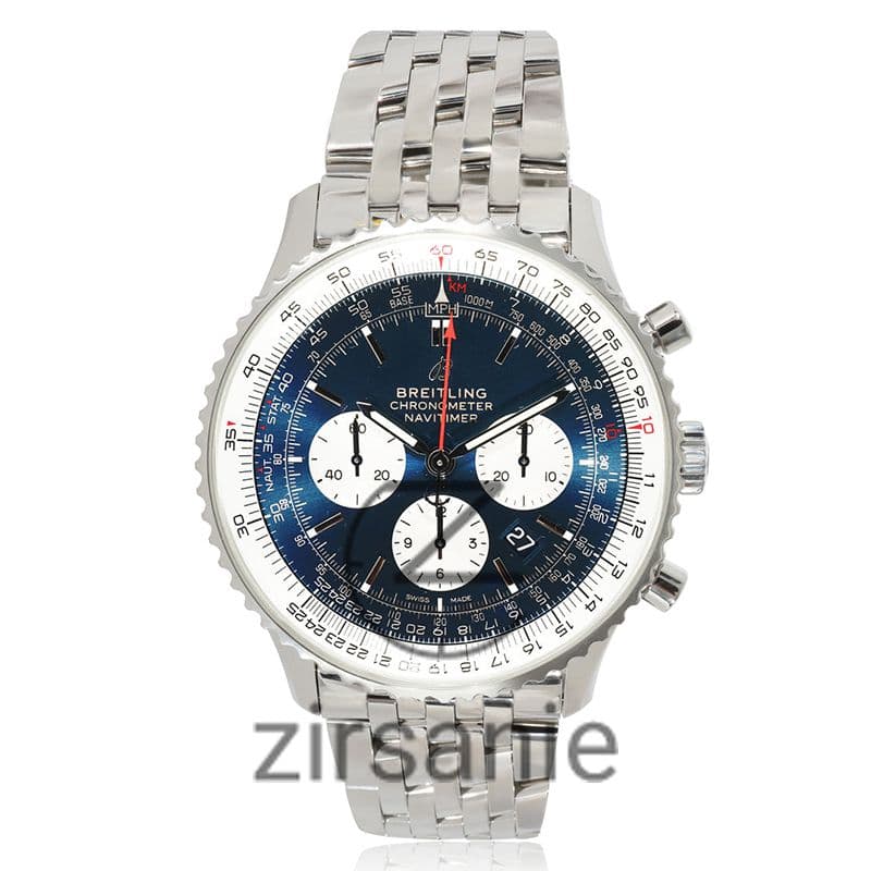 ساعت مچی مردانه برایتلینگ Breitling 1884 Silver Blue — تصویر ۴